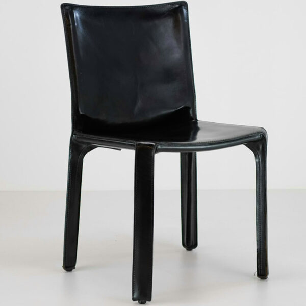 Cassina CAB 412 Stuhl, Mario Bellini, Leder schwarz - VS99