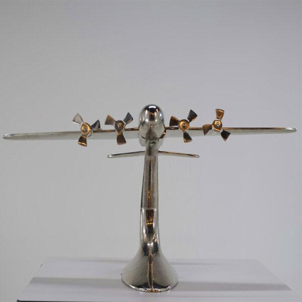 Großes Flugzeugmodell aus Aluminiumguss 1970er, 80 cm- VS104