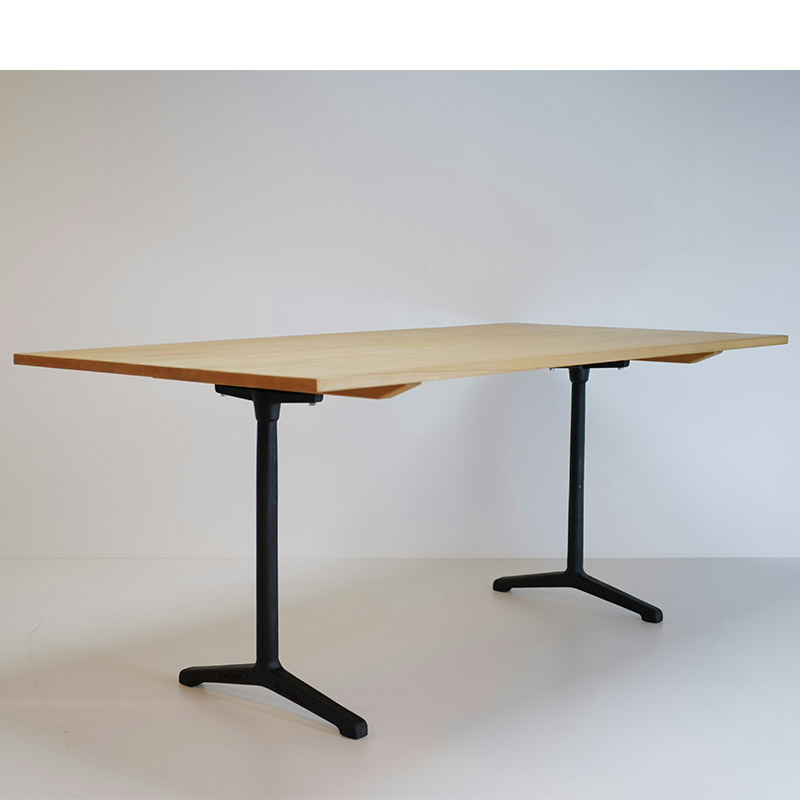 Original Horgenglarus Tisch, Buche massiv, restauriert - VS139